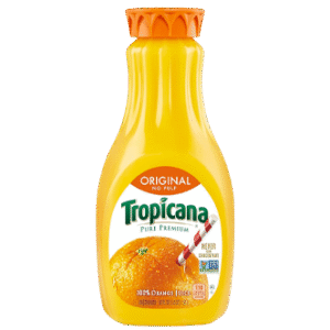 Nutrition Tropicana Orange Juice, No Pulp, 52 Fl Oz