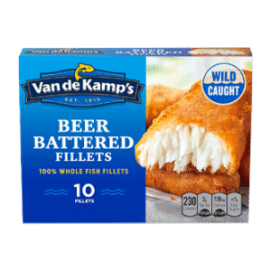 Van de Kamp’s Beer Battered 100% Whole Fish Fillets, Frozen, 19.1 oz 10 ct