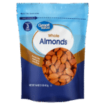 Whole Almonds Great Value For Health, 16 oz, Re-Closable Pouch